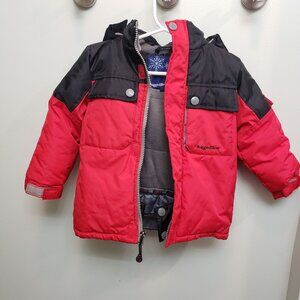 Rugged Bear Winter Jacket Coat Red Black Size 18-24 Month